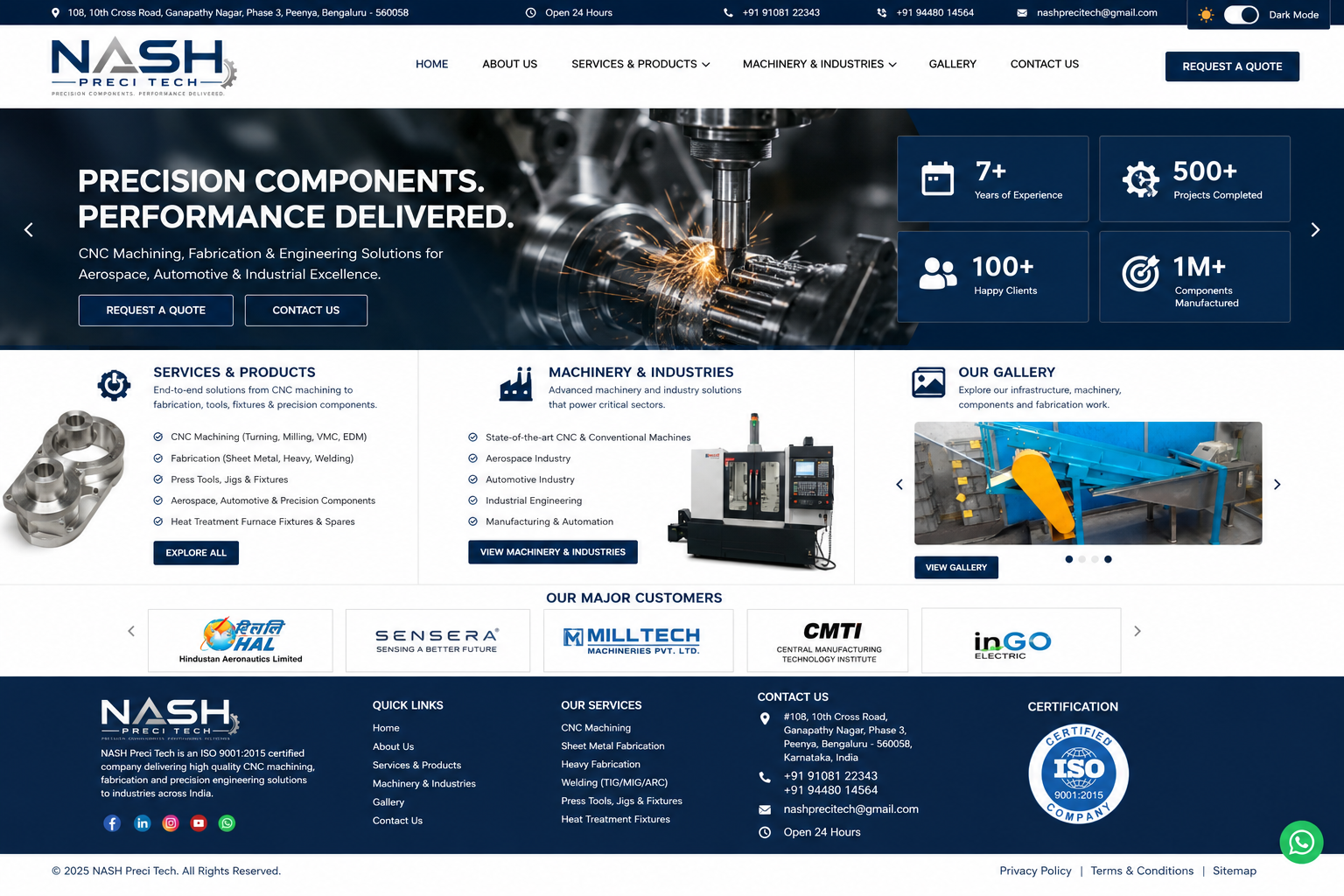 Precision Manufactured Components